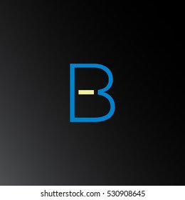 B Letter logo design vector element