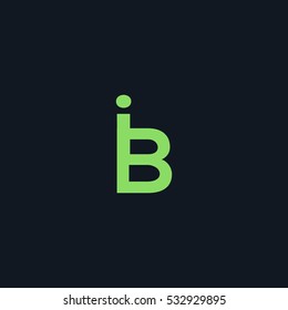 B & I  Letter logo design vector element
