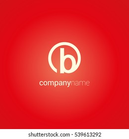B Letter logo design vector element