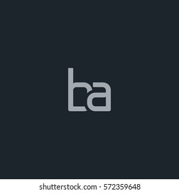 B & A Letter logo design vector element