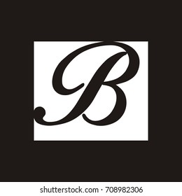 B letter logo design vector