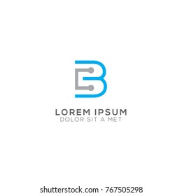 B Letter Logo Design Vector