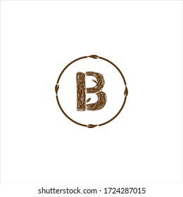 B letter logo emblem design