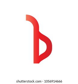 b letter logo icon design template elements