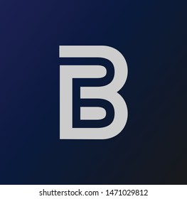 B letter logo and icon design