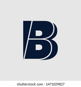 B letter logo and icon design
