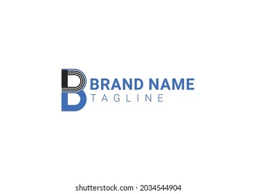 B letter logo and icon design template