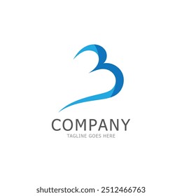 Plantilla de diseño de icono de logotipo de letra b