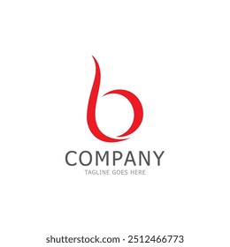 Plantilla de diseño de icono de logotipo de letra b