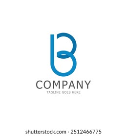 Plantilla de diseño de icono de logotipo de letra b