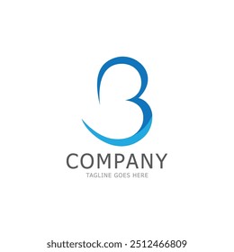 b letter logo icon design template