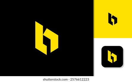 B letter logo icon design simple golden ratio