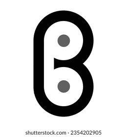 B letter logo icon template 3