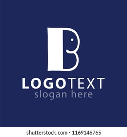 B letter logo icon vector template