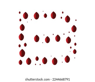 Elemento de plantilla vectorial del icono del logotipo de la letra B con símbolo 