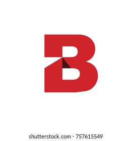 Letter B Logo Design Concept Rainbow Stock Vector (Royalty Free ...