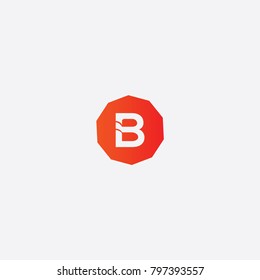 B Letter Logo Icon,B letter logo design vector template,Vector sign.