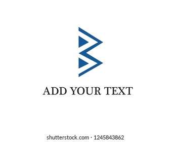 B letter logo & illustration 