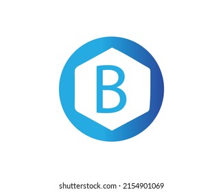 B letter logo illustration template