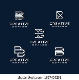 B-Buchstaben Logo, Vektorgrafik. Gut geeignet für Symbol-, Marken-, Werbe- und Visitenkarten