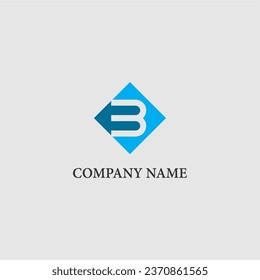 B Letter Logo Initial Modern Company