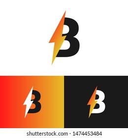 B letter logo mark, modern logotype 