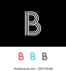 B letter Logo, B minimalist logo, B Line Logo Design Template Inspiration, Vector, Illustration.
