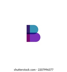 B letter logo. Modern logo idea sign. Universal emblem vector icon. B logo icon design template elements.