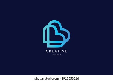Monogramm-Minimaldesign des B-Letter-Logos