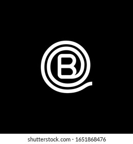 B letter logo with nice black background.B letter icon.B letter design.