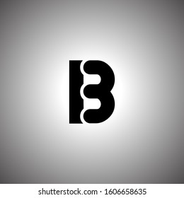 B Letter Logo Nice White Backgroundb Stock Vector (Royalty Free ...