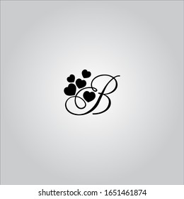B letter logo with nice white background.B letter icon.B letter design.