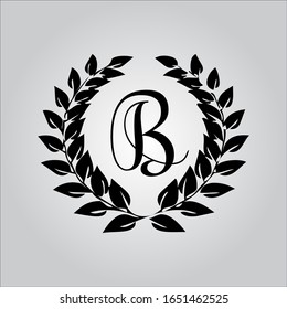 B Letter Logo Nice White Backgroundb Stock Vector (Royalty Free ...