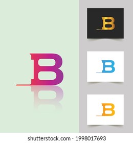 Diseño abstracto profesional del logotipo de letra B