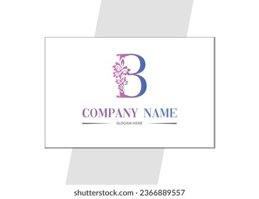 B letter logo for skincare company.