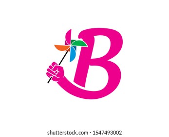 B Letter logo or symbol template design
