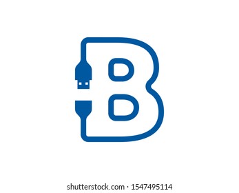B Letter logo or symbol template design