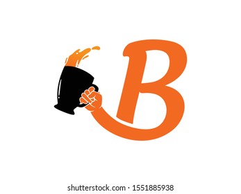 B Letter logo or symbol template design
