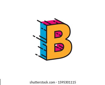 B Letter logo or symbol template design