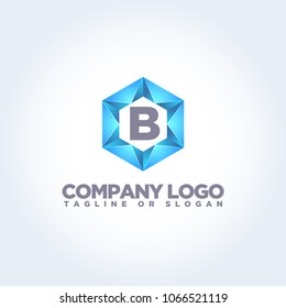 B LETTER LOGO TEMPLATE