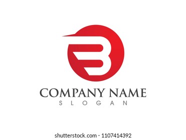 B Letter logo template