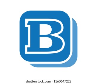 B letter logo template