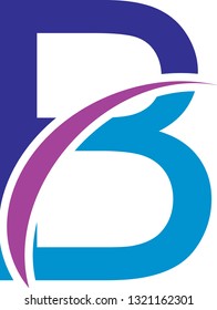 B Letter logo template