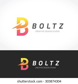 B letter logo template