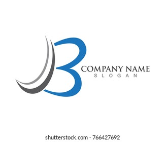B Letter logo template