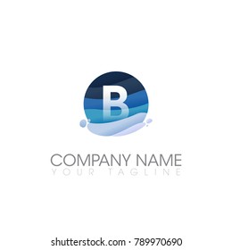 B LETTER LOGO TEMPLATE