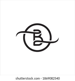 B letter logo template design vector