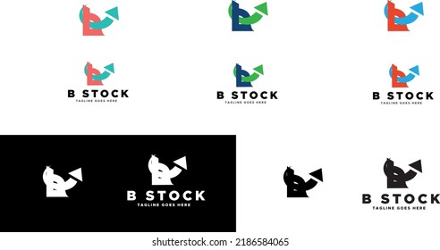 B letter logo template design - B Stock Logo