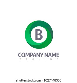 B letter logo template modern