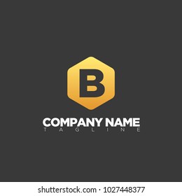 B letter logo template modern